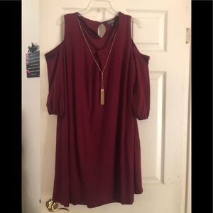 All in one! Dress and built-in necklace!